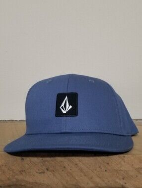 NEW! Volcom Blue Flat-Brim Snapback Hat OSFM
